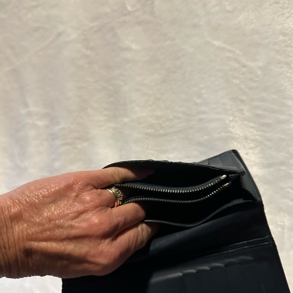 Louis Vuitton Dark Blue Damien Patterned Leather Long Wallet - Picture 6 of 8